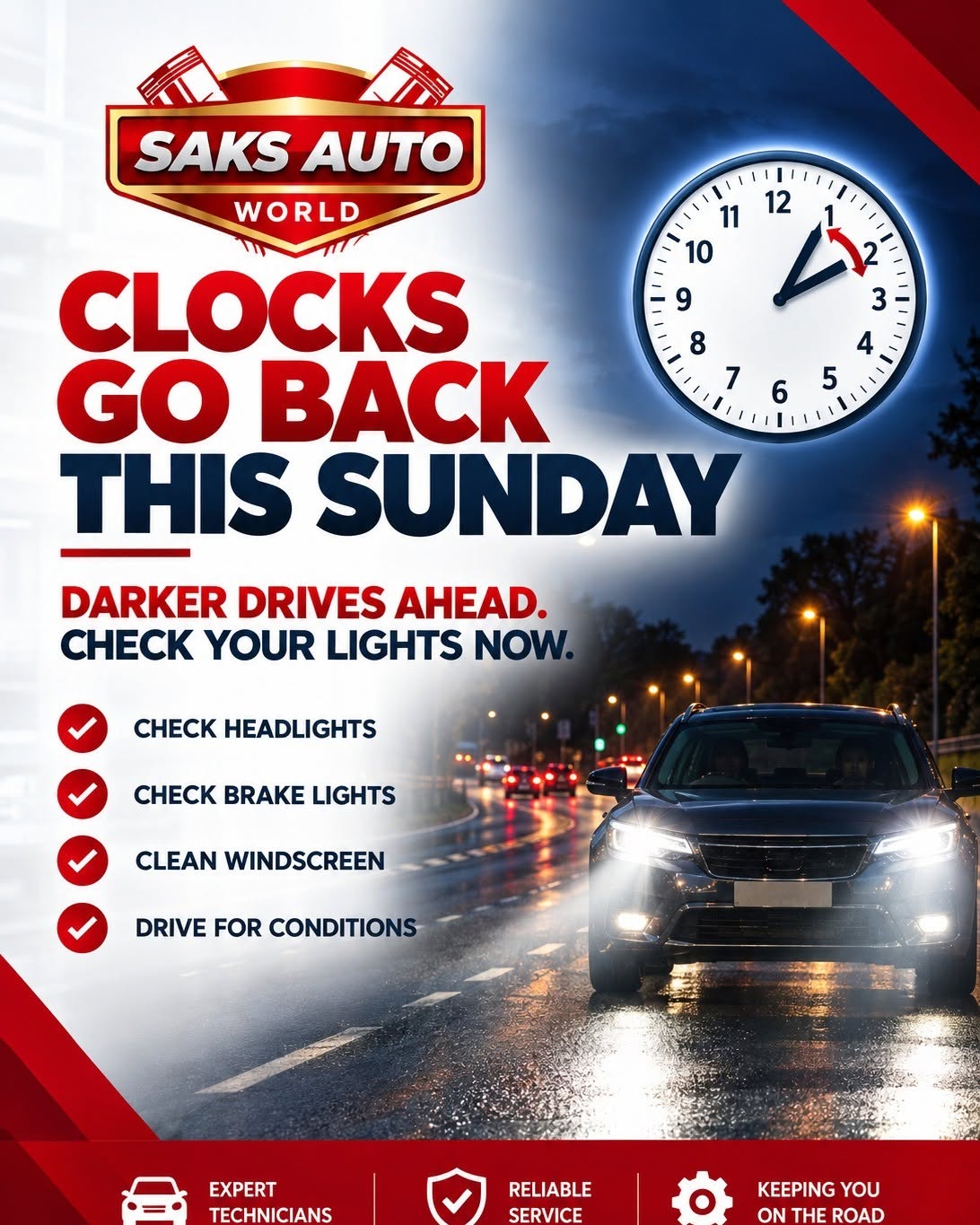 Saks Auto World social media creative 1